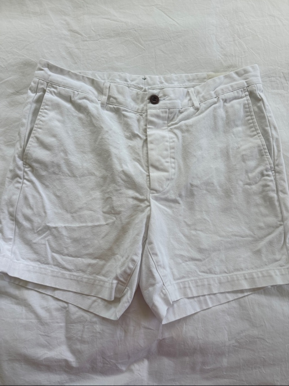 Sid Mashburn Men’s White Canvas Shorts - size 34